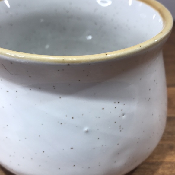 ✨Sold✨ Vintage Stoneware Pea Soup Mugs Set Of Two Made In Korea - Picture 5 of 11